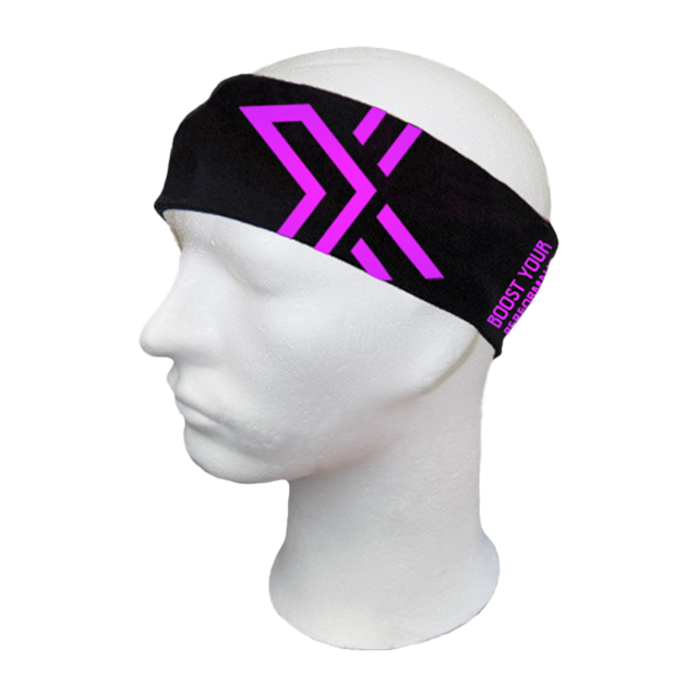 DIADEMA BRILLANTE OXDOG Negro/Rosa